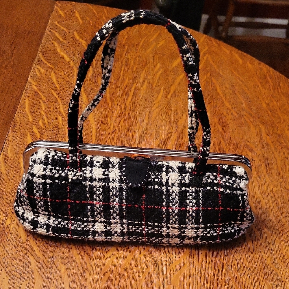 Vera Bradley Vintage Tweed Clutch Purse Mini Bag